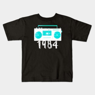 Vintage Stereo Speaker 1984 , Gift for Orwell Fan, Writer or born in 1984 Kids T-Shirt